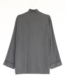 京和晒綿紗 【紗栄子さん愛用パジャマの色違い/UNISEX】ガーゼパジャマ 2重合わせ 草木染め【すみくろ】