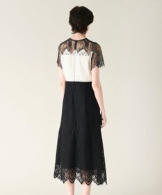 GRACE CONTINENTAL レース切替フレアドレス