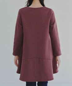 Tiaclasse L 【洗える】裏起毛フレアワンピチュニック