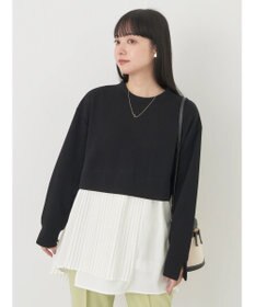 earth music&ecology プリーツヘムドッキングチュニック