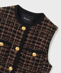 GRACE CONTINENTAL チドリツイードベスト