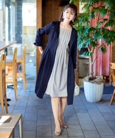 Tiaclasse 【洗える】スタイルアップも叶うピンタックワンピース