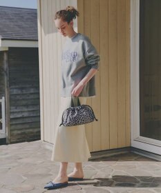 LeSportsac E/W CITY DRAWSTRING BAG??? /アップタウンレオパード/ブラック