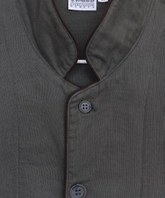 京和晒綿紗 【紗栄子さん愛用パジャマの色違い/UNISEX】ガーゼパジャマ 2重合わせ 草木染め【すみくろ】