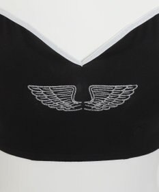 WEGO 【ブラトップ＆ショーツセット】Liliane　Ciel　フェザーラメ