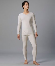 WACOAL MEN WACOAL MEN あったかインナー Vネック 8分袖 綿100％ 保温性 やわらかさが続く 静電気が起こりにくい 毛玉になりにくい 後裾長め設計 インナー WL6103 /ワコールメン