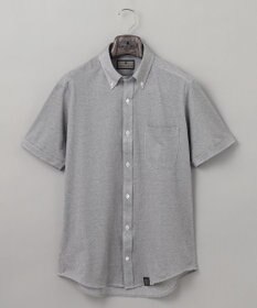 GOTAIRIKU 【吸汗速乾】クールマックス鹿の子 半袖ビズシャツ_ボタンダウン