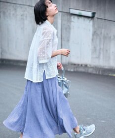 ANY レースハーフスリーブシャツ