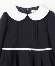 ANY KIDS 襟付き リボン 長袖ワンピース