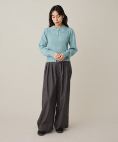 CRAFT STANDARD BOUTIQUE ポロ衿アンサンブルニット