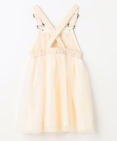 大きいサイズ！ チュール　ジャンパー　ホワイト チュール付き ジャンパースカート / ANY KIDS | ファッション