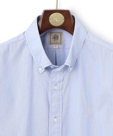 J.PRESS MEN 【WEB限定】ポプリンヘアラインJ刺繍シャツ/B.D