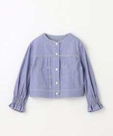 組曲 KIDS 【150-160cm】ラウンドカラー デニムジャケット