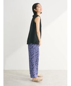 Green Parks 異素材レイヤードノースリーブブラウス