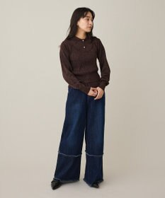 CRAFT STANDARD BOUTIQUE ポロ衿アンサンブルニット