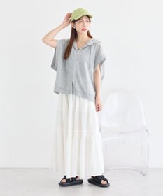 earth music&ecology シアーダンボールフーディーベスト