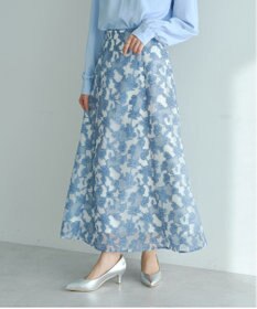 YECCA VECCA シアーレース柄マーメイドスカート