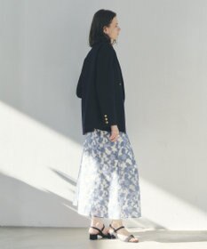 YECCA VECCA シアーレース柄マーメイドスカート