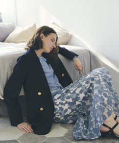 YECCA VECCA シアーレース柄マーメイドスカート