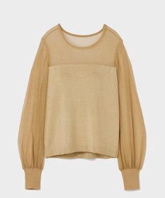 GRACE CONTINENTAL ラメコンビシアーニット