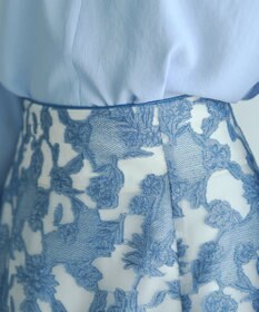 YECCA VECCA シアーレース柄マーメイドスカート