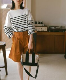 TOPKAPI 【Breath TOPKAPI】スコッチグレイン ネオレザー ミニ トート バッグ ショルダー付き S