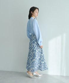 YECCA VECCA シアーレース柄マーメイドスカート