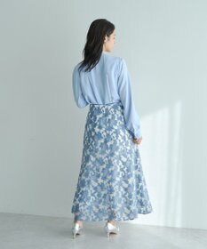 YECCA VECCA シアーレース柄マーメイドスカート