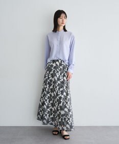 YECCA VECCA シアーレース柄マーメイドスカート