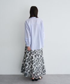 YECCA VECCA シアーレース柄マーメイドスカート