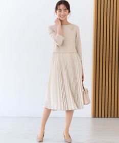 組曲 【KUMIKYOKU NAVY】ジャージーコンビプリーツ ワンピース