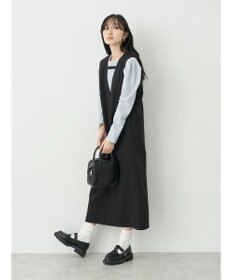 earth music&ecology パフスリーブクレープリブインナー