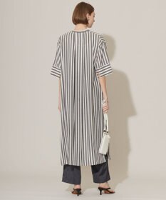 ICB 【接触冷感・洗える】 キュプラローンストライプ ワンピース