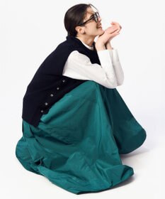 23区 【洗える】ルミエールタフタ フレアスカート
