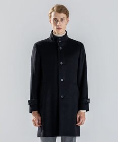 JOSEPH HOMME 【新素材】ライトウールシャギー　スタンドカラーシングルブレストコート