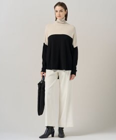 ICB 【洗える】 トリアセボディシェルピーチ ワイドパンツ