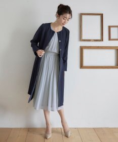 Tiaclasse L 【新色追加・洗える】シフォンギャザーワンピース