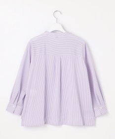 J.PRESS LADIES 【WEB限定カラーあり】ストライプジャカード バンドカラー カットソー