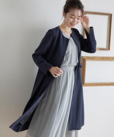 Tiaclasse L 【新色追加・洗える】シフォンギャザーワンピース