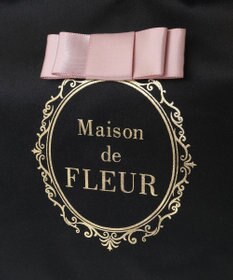 Maison de FLEUR EC限定フレームロゴサテンバッグ