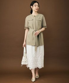 自由区 L 【SHIHOさん着用】コンパクトハイゲージフリンジ Tシャツ