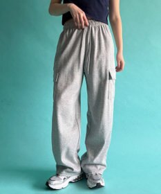 WEGO 【ウエストゴム】スウェットカーゴパンツ