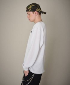 WEGO 【ユニセックス着用ITEM】ワッフルロゴT（長袖）