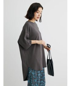 Green Parks ミニ裏毛バックカシュクール半袖チュニック