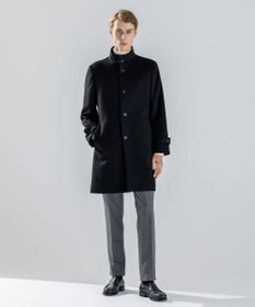 JOSEPH HOMME 【新素材】ライトウールシャギー　スタンドカラーシングルブレストコート