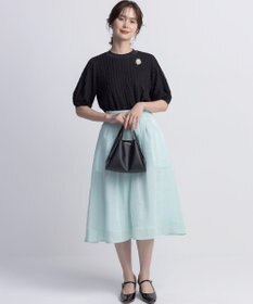 組曲 S 【WEB限定】シアーボイルタックフレア スカート