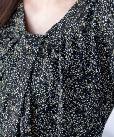 Tiaclasse L 【新色追加・洗える】シフォンギャザーワンピース