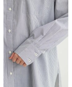 Green Parks 胸元ポケットイージーケアストライプシャツ