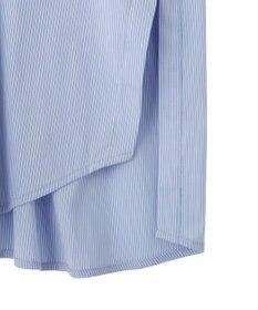 YECCA VECCA リブMIXストライプオーバーシャツ