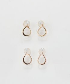 Phoebe 【K10】ウォーターパールドロップイヤリング　ローズゴールド